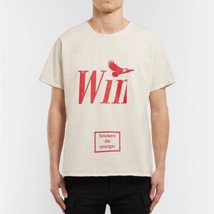 RHUDE Winston Tee Graphic Shirt Size M Cream